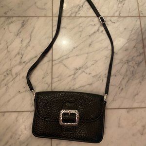 Brighton Black Leather Mini Bag